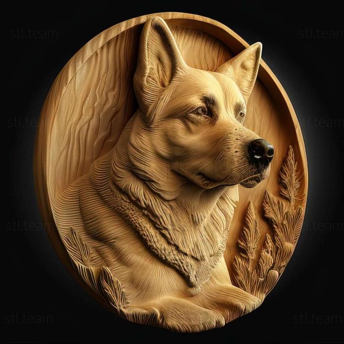 3D model Chinook dog breed dog (STL)